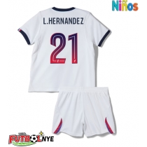 Camiseta Paris Saint-Germain Lucas Hernandez #21 Visitante Equipación para niños 2026-27 manga corta (+ pantalones cortos)